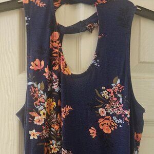 No boundaries Summer Sleeveless lightweight Floral sundress strappy L